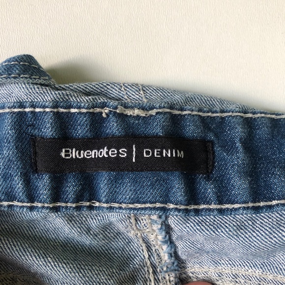 Bluenotes Overall Shorts Rose Embroidery Small - Picture 8 of 9